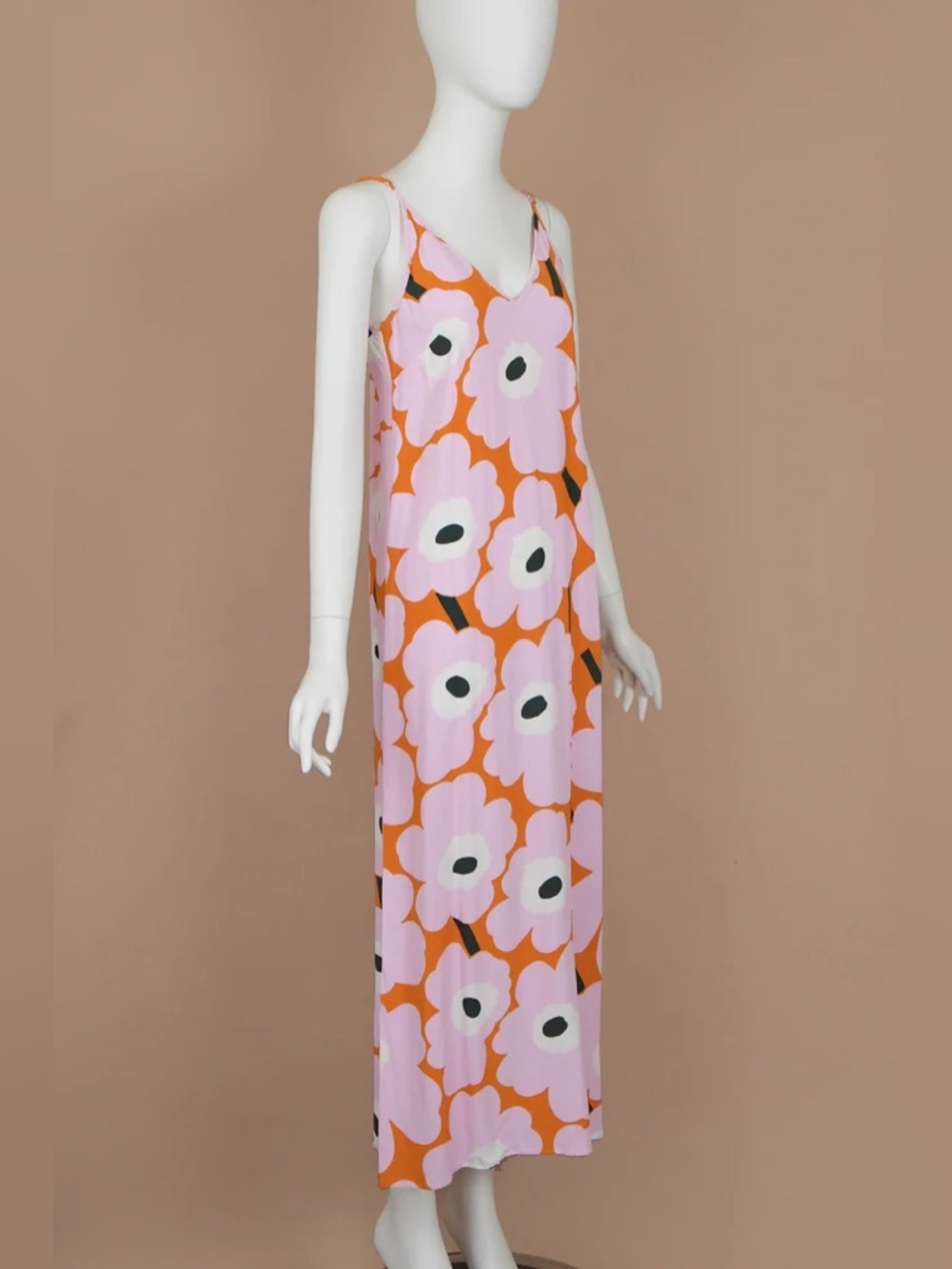 Marimekko RARE floral slinky slip dress - Picture 2 of 6
